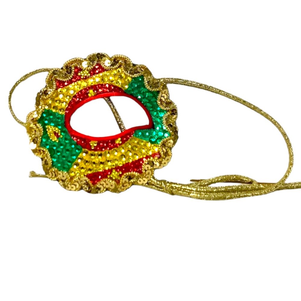 Grenada Eye Patch Mask Covered in Rhinestones and Crystals